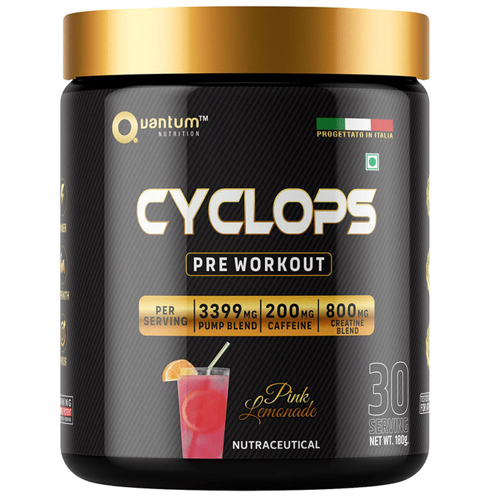 Quantum Nutrition Cyclops Pre Workout Pink Lemonade - Classic Derma