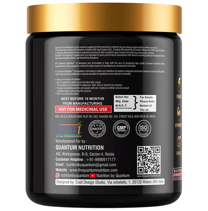 Quantum Nutrition Cyclops Pre Workout Pink Lemonade