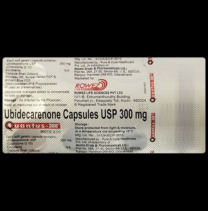 Quantus 300 Soft Gelatin Capsule