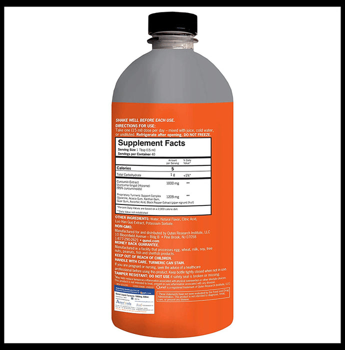 Qunol Liquid Turmeric Extra Strength 1000mg Tropical Orange
