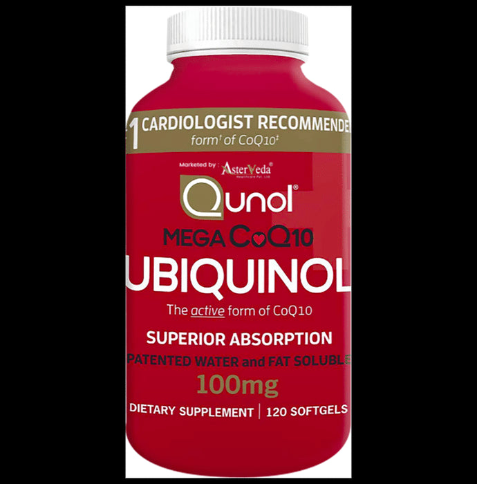Qunol Mega CoQ10 Ubiquinol 100mg Softgel - Classic Derma