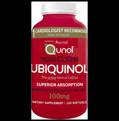 Qunol Mega CoQ10 Ubiquinol 100mg Softgel - Classic Derma
