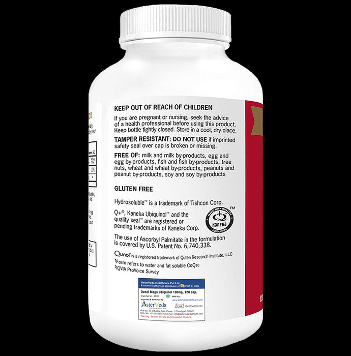 Qunol Mega CoQ10 Ubiquinol 100mg Softgel