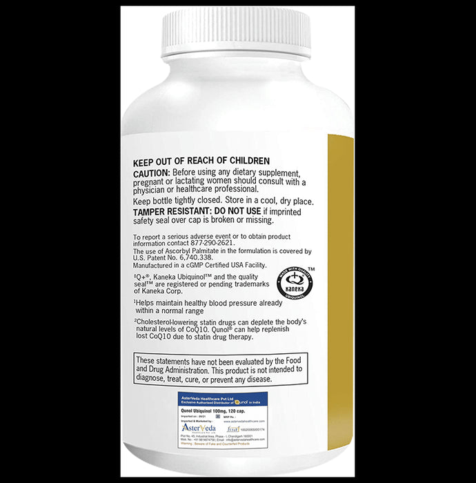 Qunol Ubiquinol 100mg Softgel