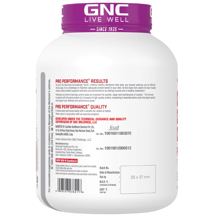 GNC Pro Performance Power Protein Powder Double Rich Chocolate