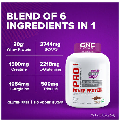 GNC Pro Performance Power Protein Powder Double Rich Chocolate
