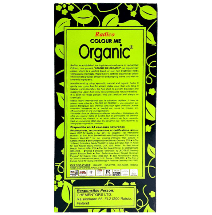 Radico Colour Me Organic Auburn Red Hair Colour