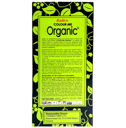 Radico Colour Me Organic Auburn Red Hair Colour