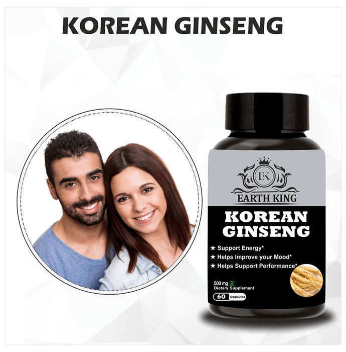 Earth King Korean Gingseng 500ng Capsule