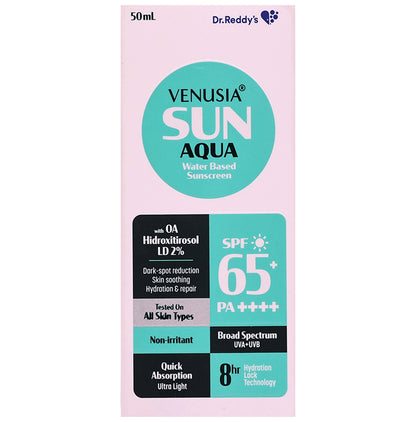 Venusia Sun Aqua Water Based Sunscreen SPF 65+ PA++++ - Classic Derma