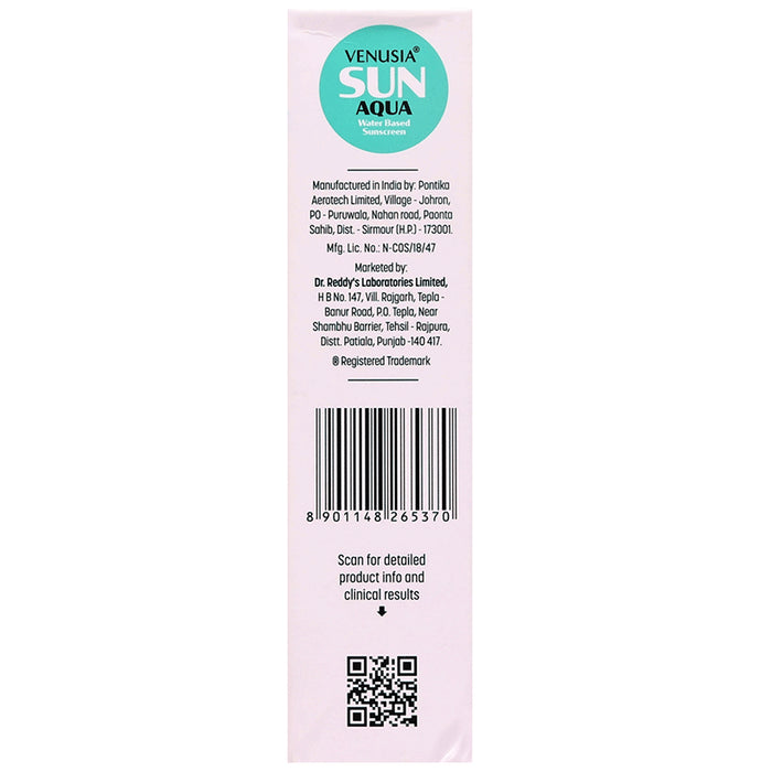 Venusia Sun Aqua Water Based Sunscreen SPF 65+ PA++++