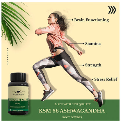 Rasayanam Ashwagandha KSM 66 500mg Capsule