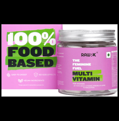 RawRX The Feminine Fuel Multi Vitamin for Women Tablet - Classic Derma