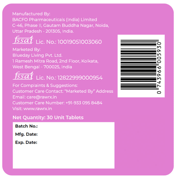 RawRX The Feminine Fuel Multi Vitamin for Women Tablet