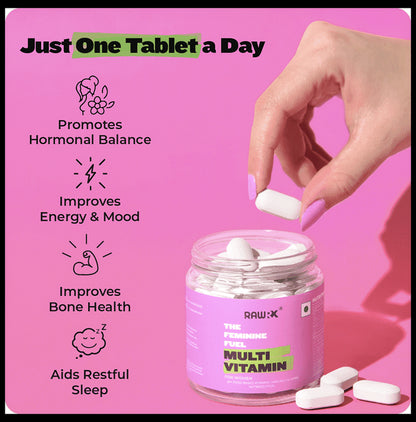 RawRX The Feminine Fuel Multi Vitamin for Women Tablet