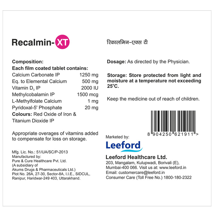 Recalmin-XT Tablet