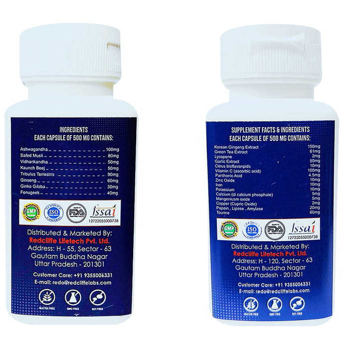 Redo Combo Pack of Testo 10X Capsule & Advanced Multi-Vitamin Capsule (60 Each)