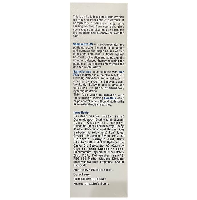 Regaliz Truderma Face Wash | For Oily & Acne Prone Skin | Paraben & Sulphate Free