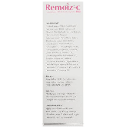 Remoiz C Ceramide Based Full Body Based Moisturizing Lotion
