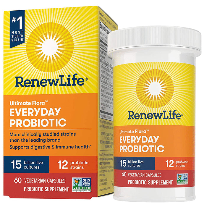 RenewLife Ultimate Flora Everyday Probiotic Vegetarian Capsule - Classic Derma