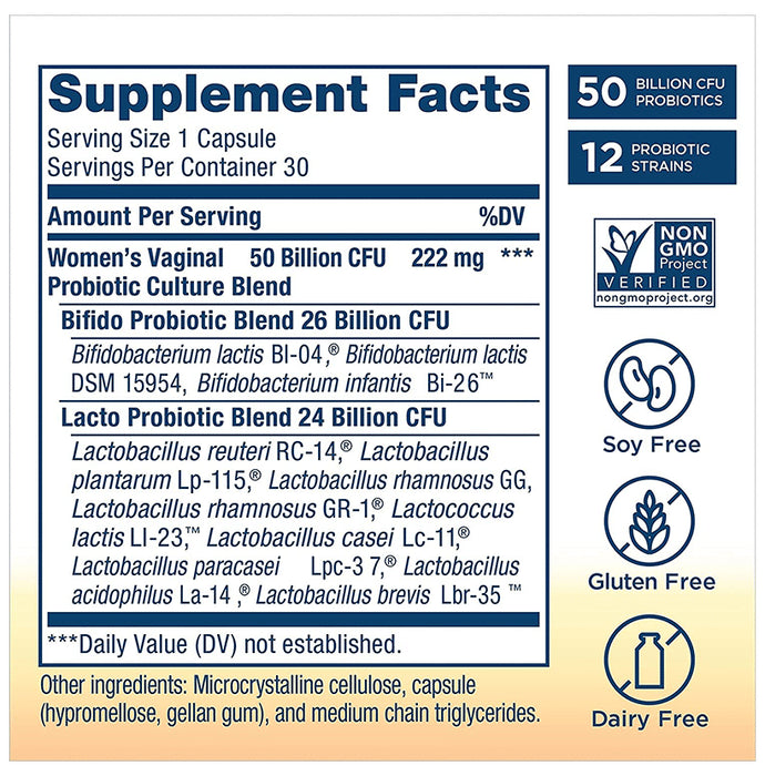 RenewLife Women's Vaginal Probiotic Capusle Vaginal Capsule