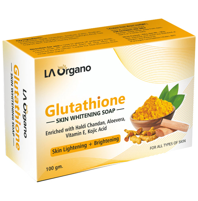 LA Organo Glutathione Skin Whitening Soap Haldi Chandan - Classic Derma