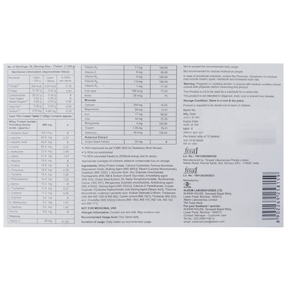 Renocia Tablet with Biotin, Amino Acids, Vitamins, Minerals & Grape Seed Extract