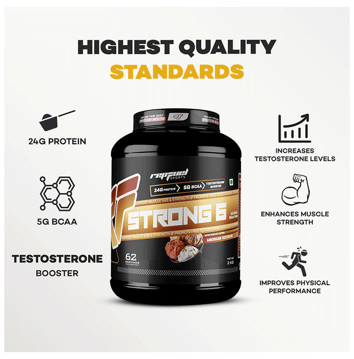 Repfuel Sports Strong 6 Whey Protein Powder American Ice Cream