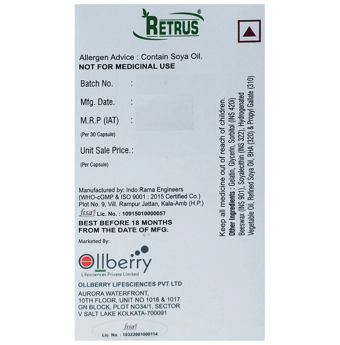 Retrus Softgel Capsules (30 Each)