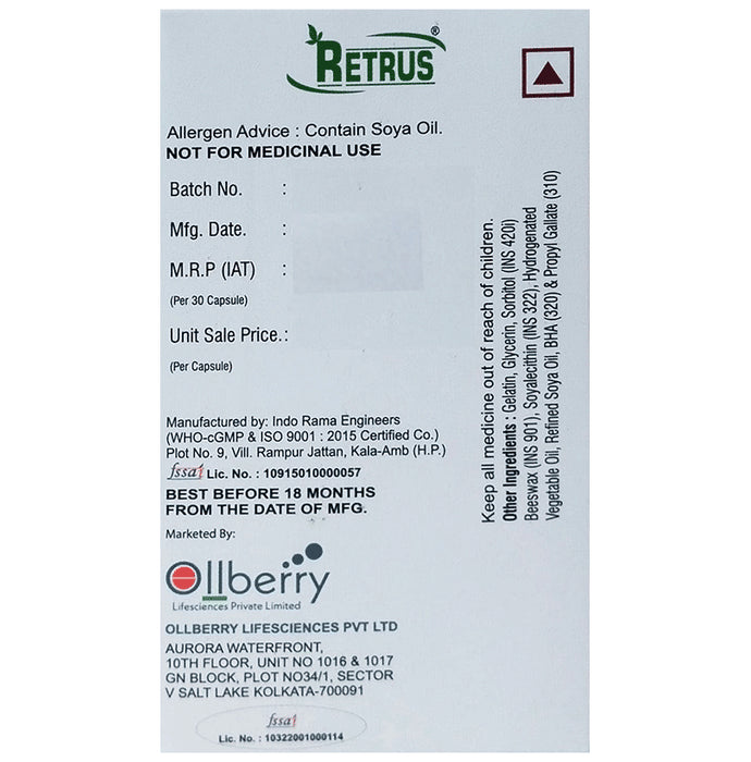 Retrus Softgel Capsules (30 Each)