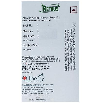 Retrus Softgel Capsules (30 Each)