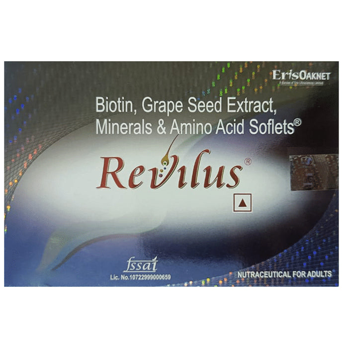 Revilus Soflets with Multivitamins, Micronutrients & Minerals | For Healthy Hair Growth - Classic Derma