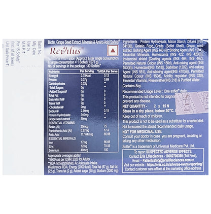 Revilus Soflets with Multivitamins, Micronutrients & Minerals | For Healthy Hair Growth