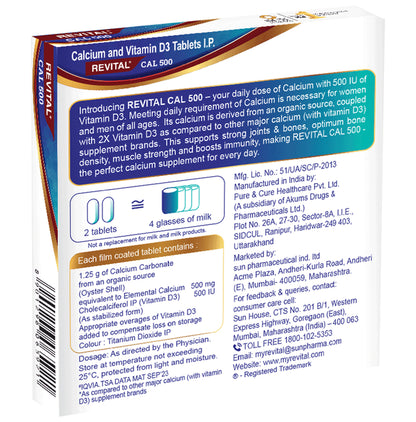 Revital Cal 500 Tablet