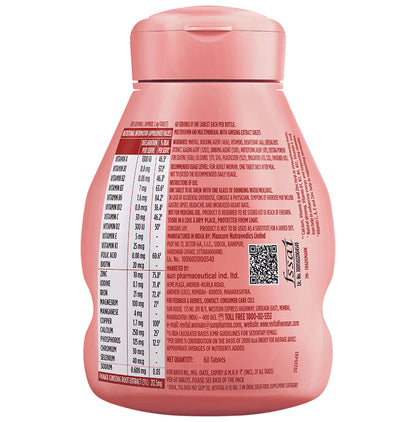 Revital H Woman Tablet with Multivitamins, Calcium, Zinc & Natural Ginseng | For Daily Immunity, Strong Bones & Energy