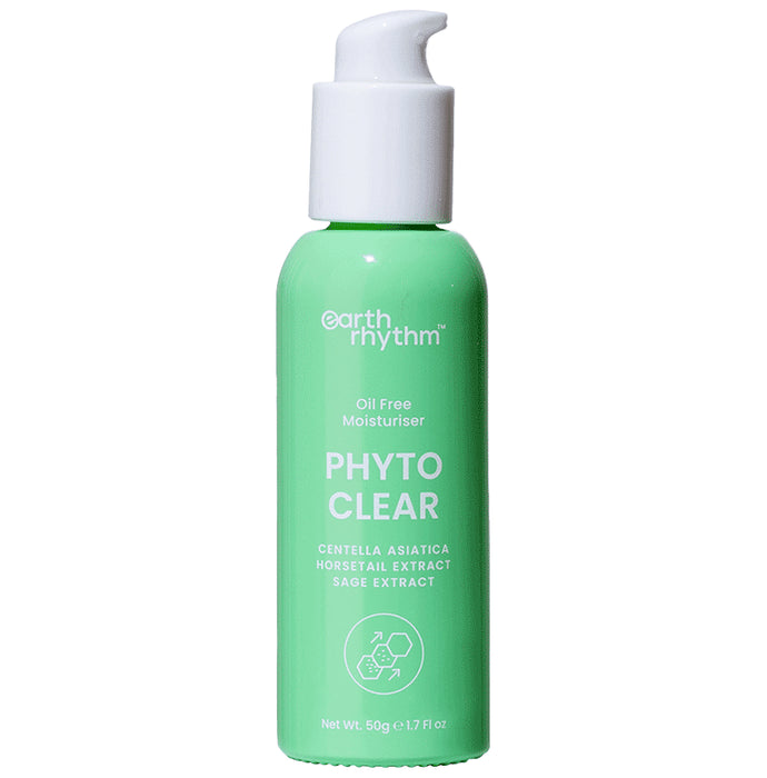 Earth Rhythm Phyto Clear Oil Free Moisturizer with Centella Asiatica & Horsetail Extract - Classic Derma