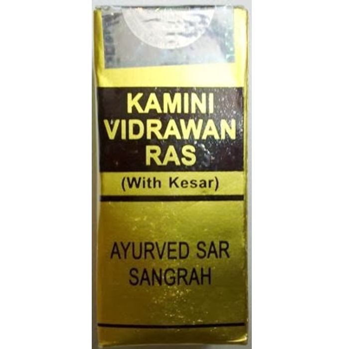 Rex Kamini Vidrawan Ras Ayurvedic Tablet with Kesar - Classic Derma