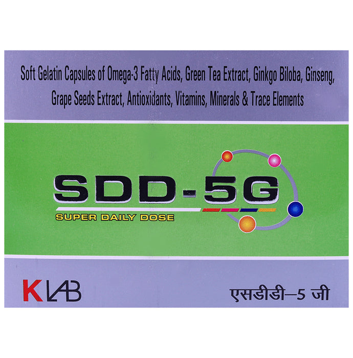 SDD 5G Omega 3 Fish Oil Softgel Capsule - Classic Derma