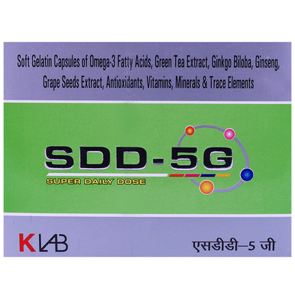 SDD 5G Omega 3 Fish Oil Softgel Capsule - Classic Derma