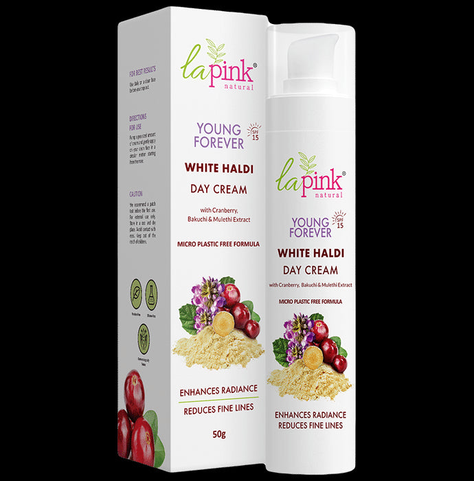 La Pink Young Forever White Haldi Day Cream SPF 15 - Classic Derma