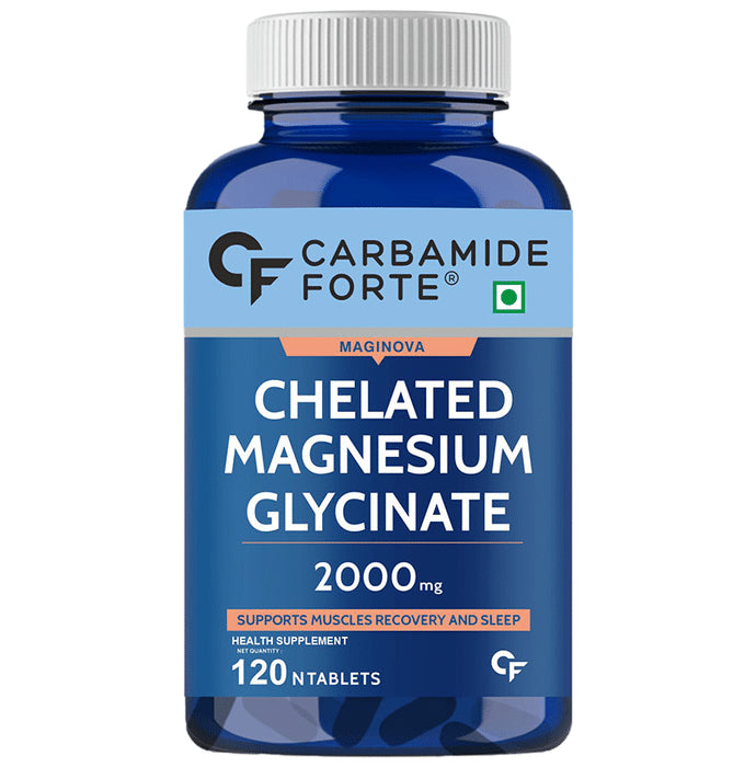 Carbamide Forte Chelated Magnesium Glycinate 2000mg for Muscle Recovery & Sleep Support | Tablet - Classic Derma