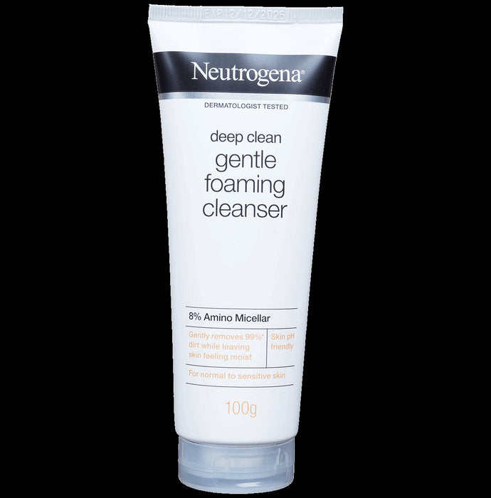 Neutrogena Deep Clean Gentle Foaming Cleanser | For Normal to Sensitive Skin - Classic Derma
