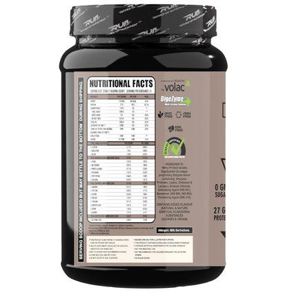 Ripped Up Nutrition Whey Protein Isolate Powder Cookie and Cream