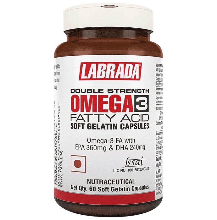 Labrada Double Strength Omega 3 Fatty Acid Soft Gelatin Capsule - Classic Derma