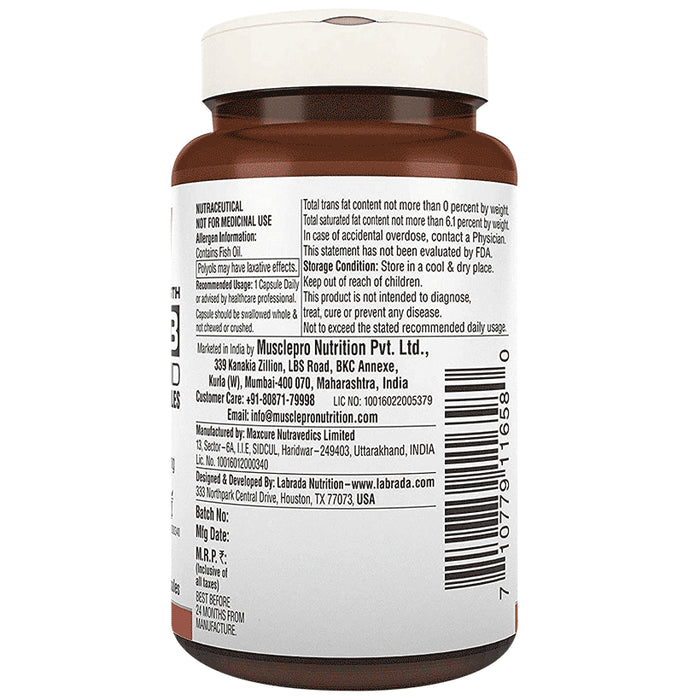 Labrada Double Strength Omega 3 Fatty Acid Soft Gelatin Capsule