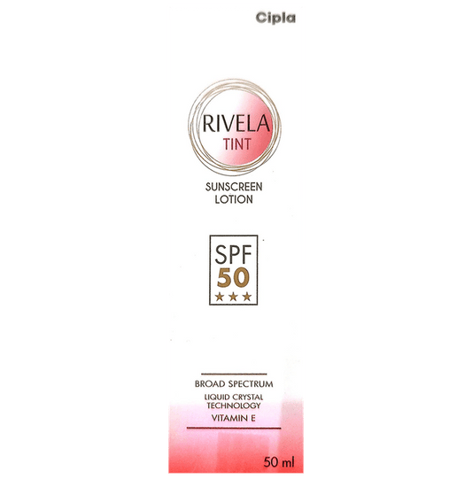 Rivela Tint Sunscreen SPF 50 with Vitamin E | Broad Spectrum Protection Lotion - Classic Derma