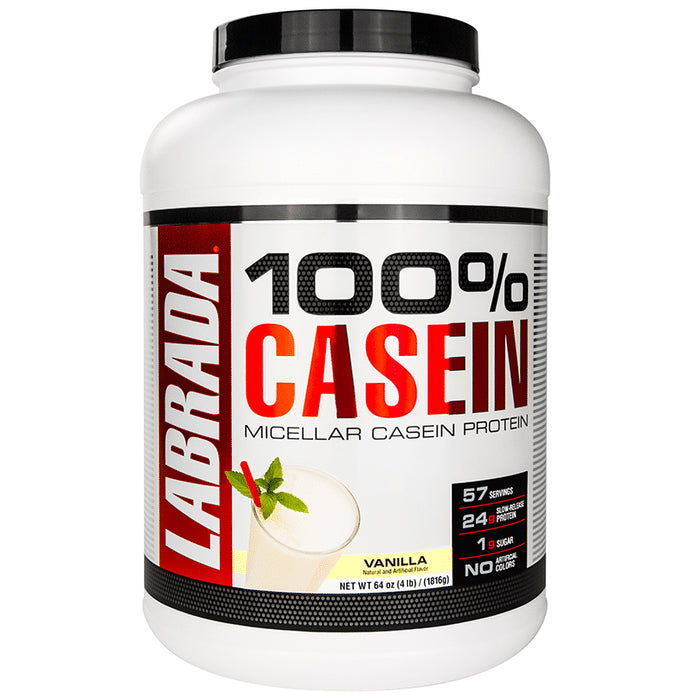 Labrada Nutrition 100% Casein Powder Vanilla - Classic Derma