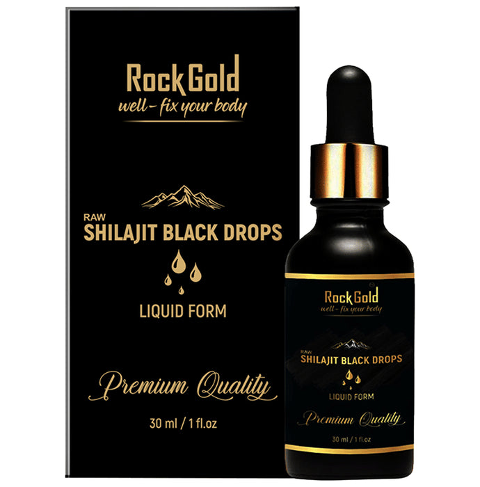 Rock Gold Raw Shilajit Black Drop - Classic Derma