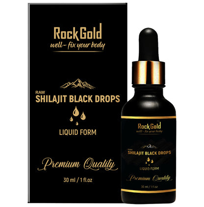Rock Gold Raw Shilajit Black Drop - Classic Derma