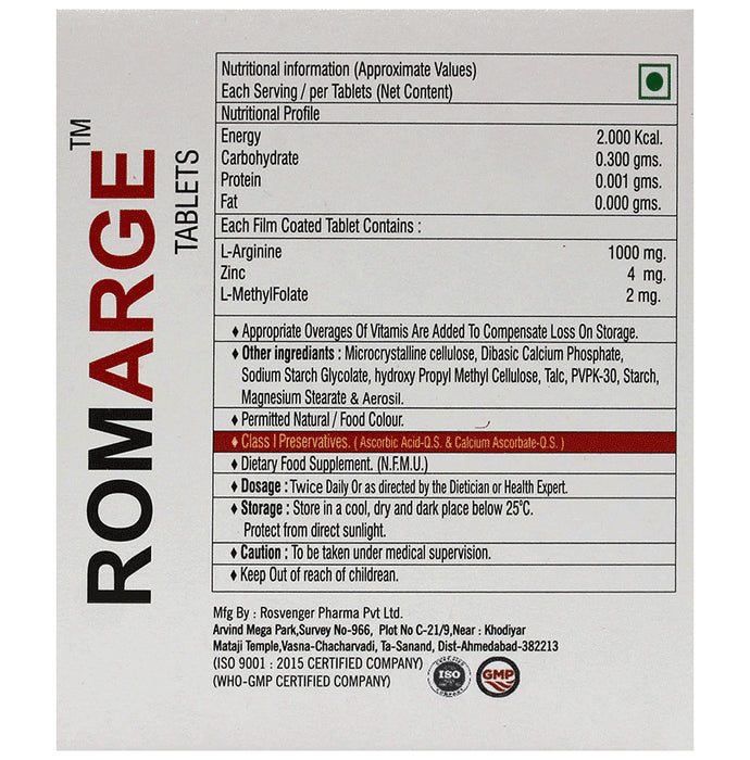 Roman Pharma Romarge Tablet